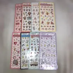 s*t様 スヌーピー　おさるのジョージ　ジュエル　ぷくぷくシール　セット