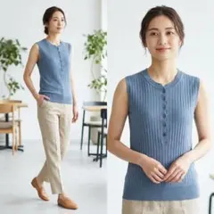 極美品 希少カラー JOHN SMEDLEY シーアイランドコットン ニット