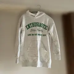 b/anshes グレー フード付きパーカー 140