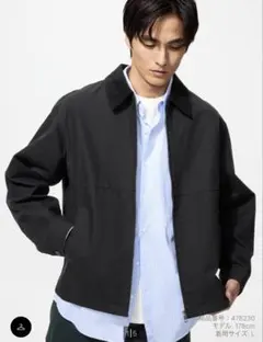 ユニクロ　ジップアップショートブルゾン　Sサイズ　UNIQLO