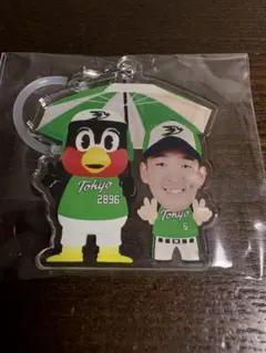 ヤクルトスワローズ　ガチャガチャ　プレイヤーズ相合傘チャーム　松下 歩叶