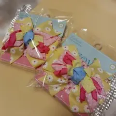 リボン付きベビーヘアバンド2個セット