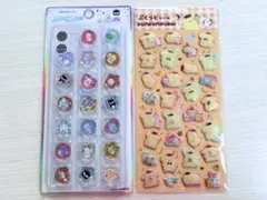 サンリオ　はぴだんぶい　おはじきシール　ぷくっとシール　2枚セット*