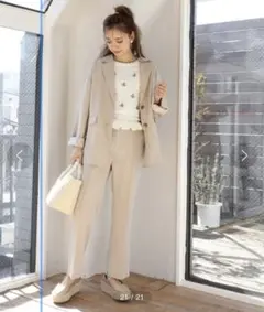 【美品】NICE CLAUP ベーシックテーラード ジャケット タグ付き