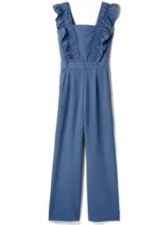 ★GRL★グレイル★ショルダーフリルバックシャーリングオールインワン★M★新品★