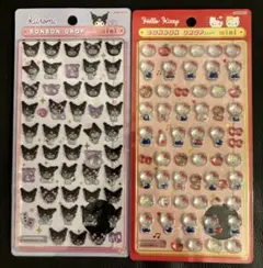 【正規品】サンリオ　ボンボンドロップシール　ミニ　キティ　クロミ　2点セット