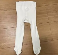 ホワイト ベビータイツ サイズおよそ80cm前後