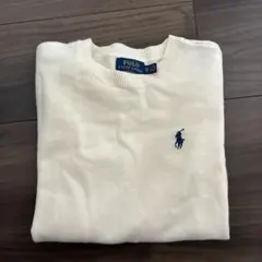 POLO RALPH LAUREN アイボリー 長袖セーター XS ウール100