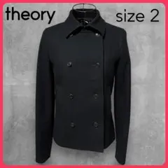 ✨極美品✨theory ウール ピーコート 2way ダブルブレストコート