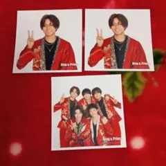 永瀬廉 集合 ましかくフォト3枚 公式写真 キンプリ King&Prince