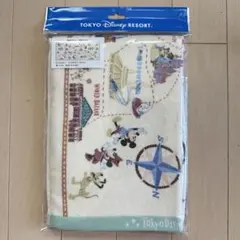 ディズニーリゾート フェイスタオル マップ柄 ミッキー ミニー プルート 新品