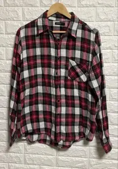 CINEMA チェック柄　ネルシャツ