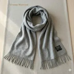 Vivienne Westwood マフラー グレー ウール100% イタリア製のサムネイル