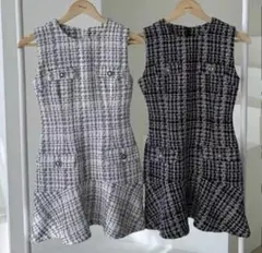 ツイードドレス　ラウンジ　キャバクラ