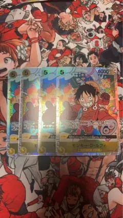 ワンピースカード　エラーカード　モンキー・D・ルフィ SR OP07 4枚セット