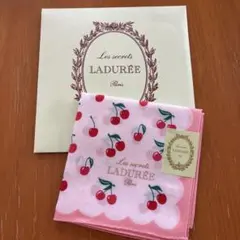 Les secrets LADURÉE ハンカチ チェリー柄 ピンクのサムネイル