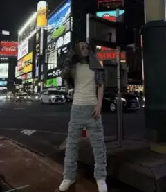 Lサイズ skylrk デニム パンツ ジャスティンビーバー - メルカリ
