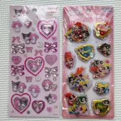 パワーパフガールズスパンコールパーティ　マイメロ　クロミ　ビジューシール　正規品