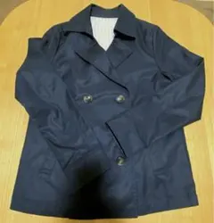 ネイビー ダブルブレスト トレンチコート GLACIER