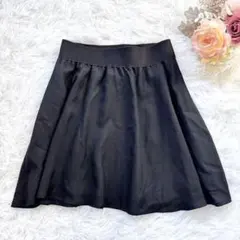 ✨新品タグ付き✨アニエスベー フレアスカート 膝丈 オフィスカジュアル ブラックのサムネイル