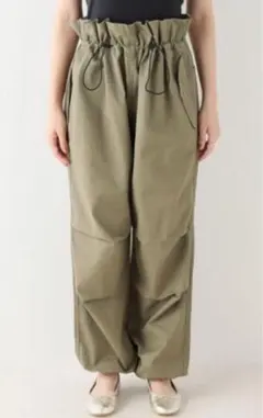 スローブイエナ LEE パラシュートパンツ カーキ