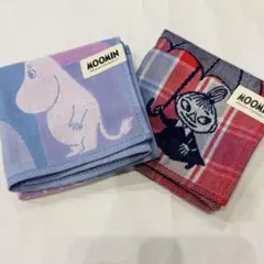 新品　MOOMIN ムーミン　大判　ガーゼハンカチ　2枚セット　コットン