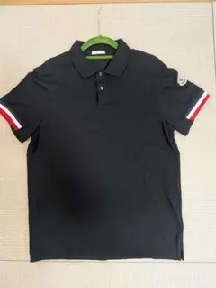 正規品✨】MONCLER ポロシャツ 黒 ストライプ - メルカリ