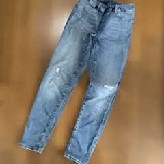 UNIQLO キッズ デニムパンツ 150 ダメージ加工　美品