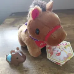 福招きの午　マスコット　ぬいぐるみ　LMC　ソフビ　2個セット