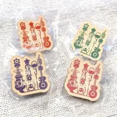 【匿名配送】楽器を弾いたらサヨウナラ ガチャ クリップ4個セット