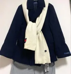 月末セール！最終価格✴︎ラルフローレンＰコートセットLL美品 濃紺ウール100%
