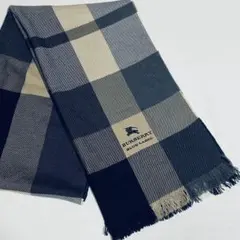バーバリーブルーレーベル チェックマフラー ストール ショール 膝掛け