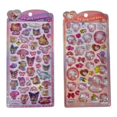 サンリオ ボンボンドロップシール　ハローキティー　うるちゅるPOP SEAL