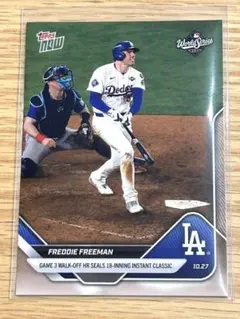 2025 MLB Topps NOW 908 フリーマン 延長18回サヨナラHR