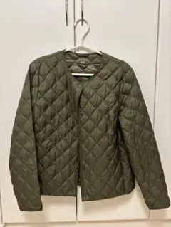 UNIQLO WARM PADDED キルティングジャケット L OLIVE
