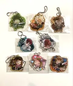 ヒロアカ まとめ売り ぴたでふぉめ キーホルダー 出久 爆豪 轟 等8点