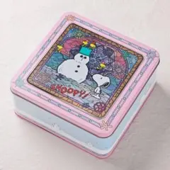 スヌーピー　ウィンターアートティン　クリスマス　缶のサムネイル