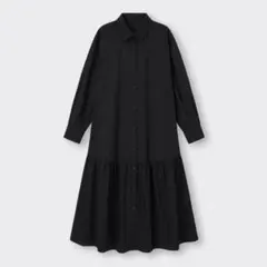 m*n様 【GU】ギャザー切り替えシャツワンピース(長袖)