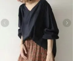 フレームワーク ブラウス ドルマンスリーブ 日本製 スキッパー 