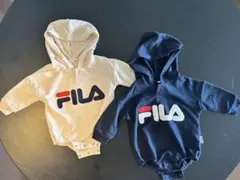FILA フード付きロンパース 2色セット