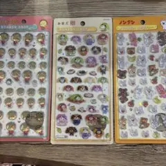 コジコジ お茶犬 ノンタン ボンボンドロップシール 3種セット