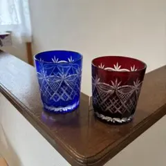 ☆新品・未使用☆カットガラス　グラスセット