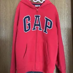 GAP Kids XL レッド ジップアップパーカー