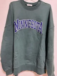 MINNESOTA スウェットトレーナー　緑色