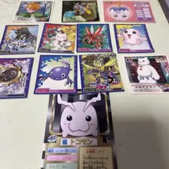 デジモンのミニカードとシールまとめ売り