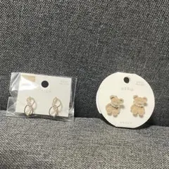 スリーコインズ　イヤリング　2点セット