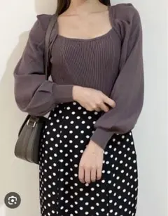 Sustainableコルセットニットプルオーバー