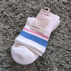 ローソン　無印良品　ショート丈　靴下　23-25cm