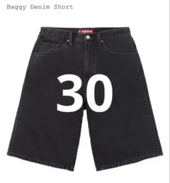 26SS Supreme Baggy Denim Short Black - メルカリ