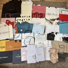 まとめ売り　大量　ショップ袋　ショッパー　紙袋　　Chanel Dior 50枚